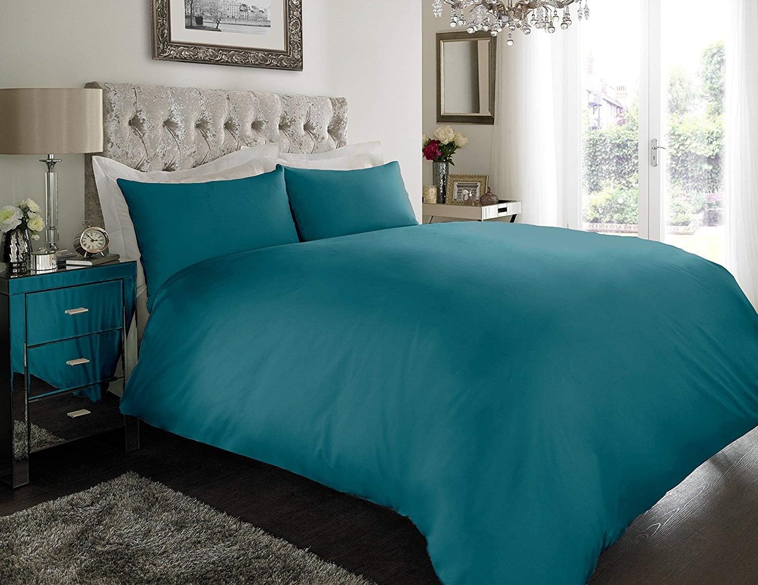 Plain Dyed Coloured Microfibre Duvet Sets
