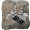 Double Layer Sherpa Fleece Flannel Throw 140cm x 180cm