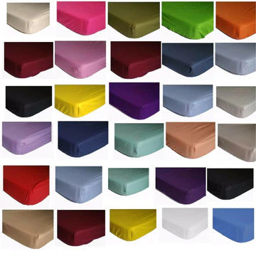 Plain Dyed Polycotton Fitted Sheets