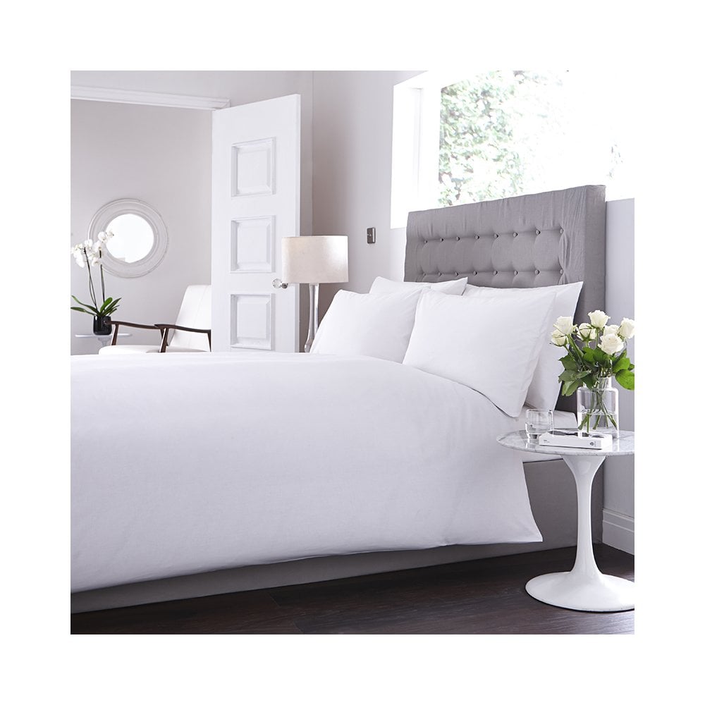 White microfibre duvet covers